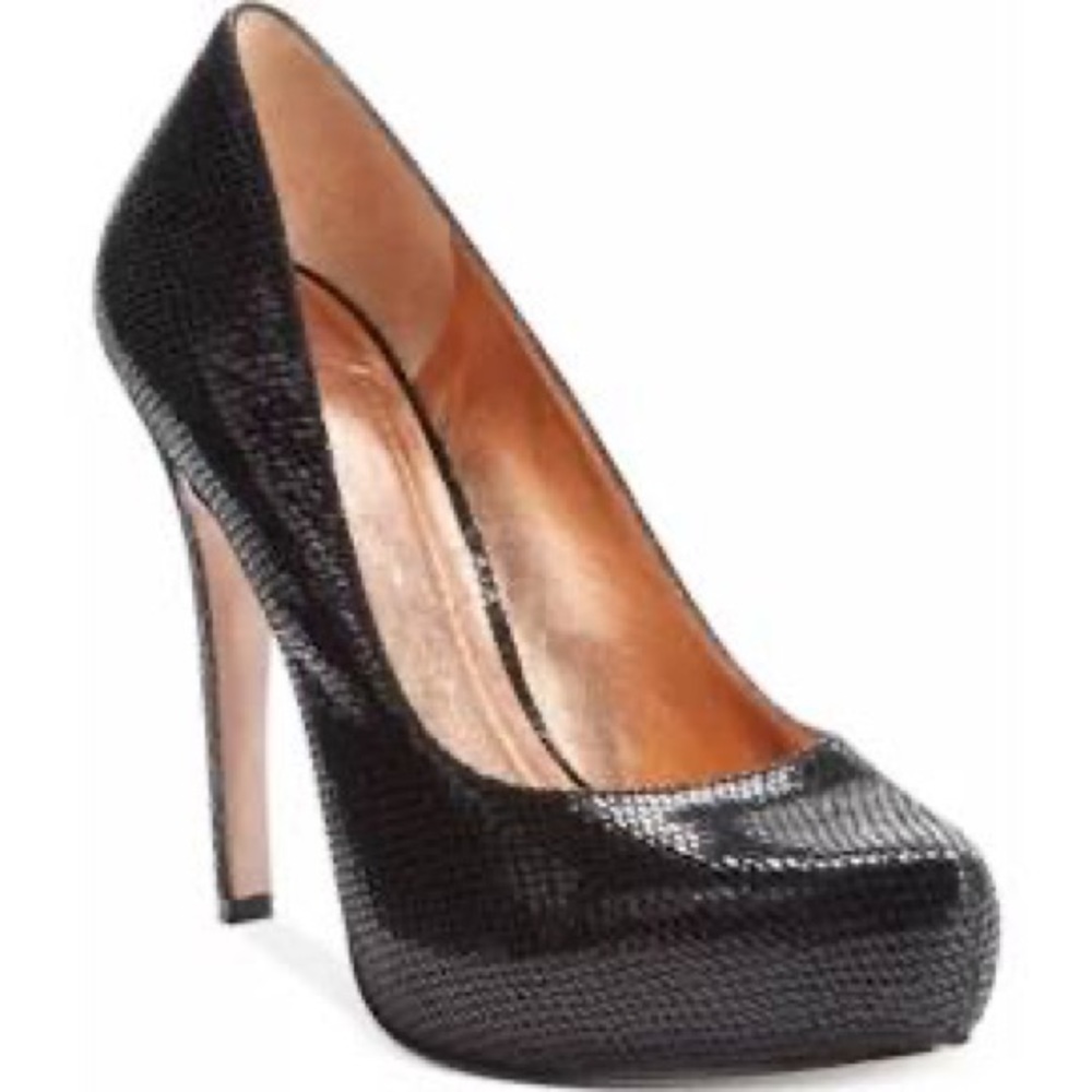 BCBGeneration l Parade Snakeskin Leather Pumps 8